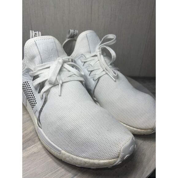 ADIDAS Originals NMD XR1 Triple White BY9922 Men's Size 12 - Picture 1 of 11